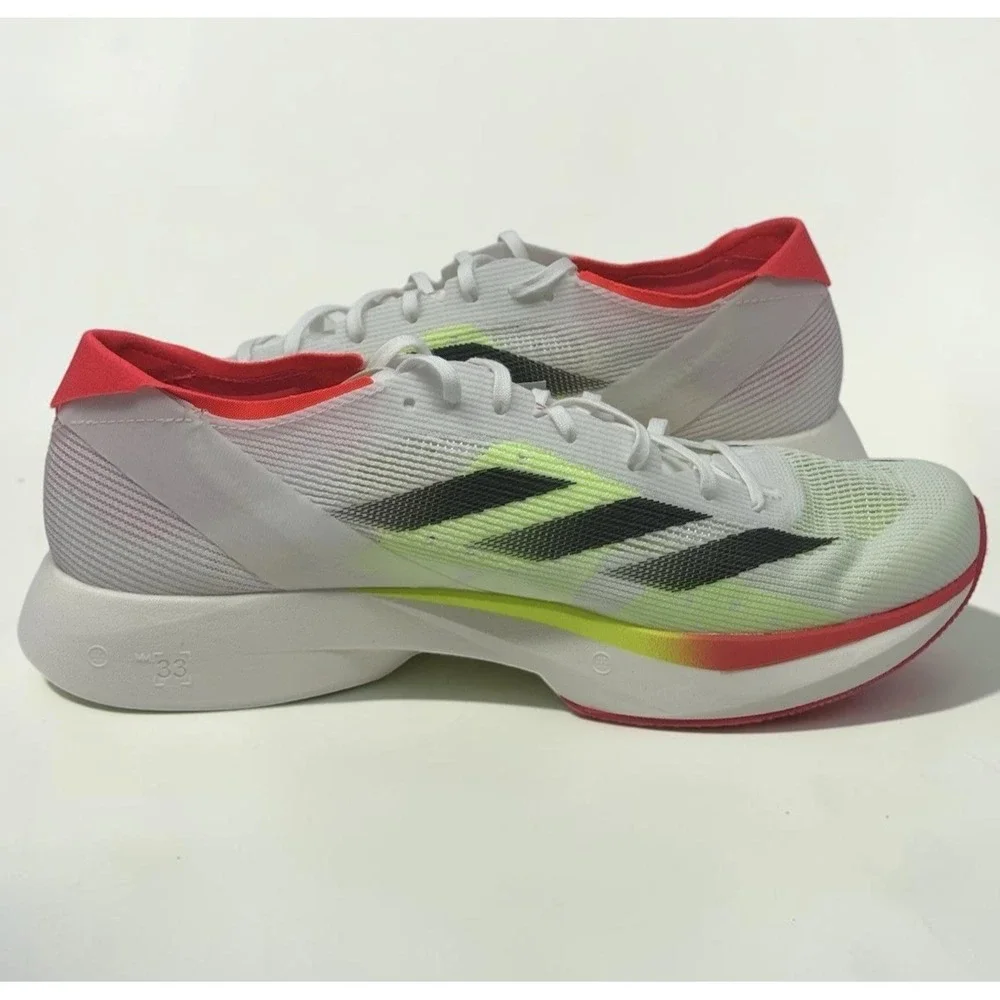 Adidas Adizero Takumi Sen 10 White Black Lucid Red Men's 9.5 IH5712 New